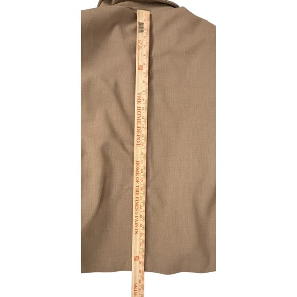 Anthropologie Maeve Oversized Blazer Womens XS/S Jacket Pockets Neutral Beige - Picture 7 of 8